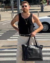 תיק צד למחשב נייד פלא שחור נואר