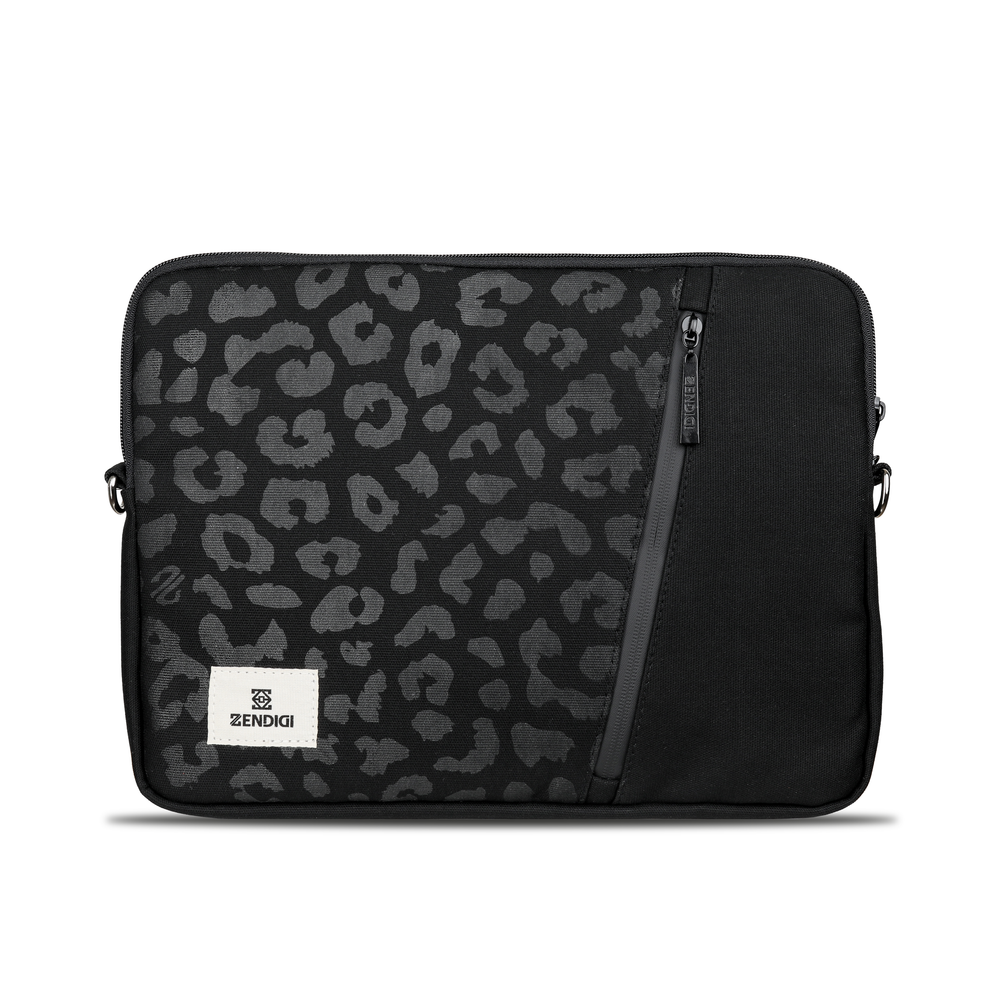 Black Leopard Laptop Case 13 - 14"