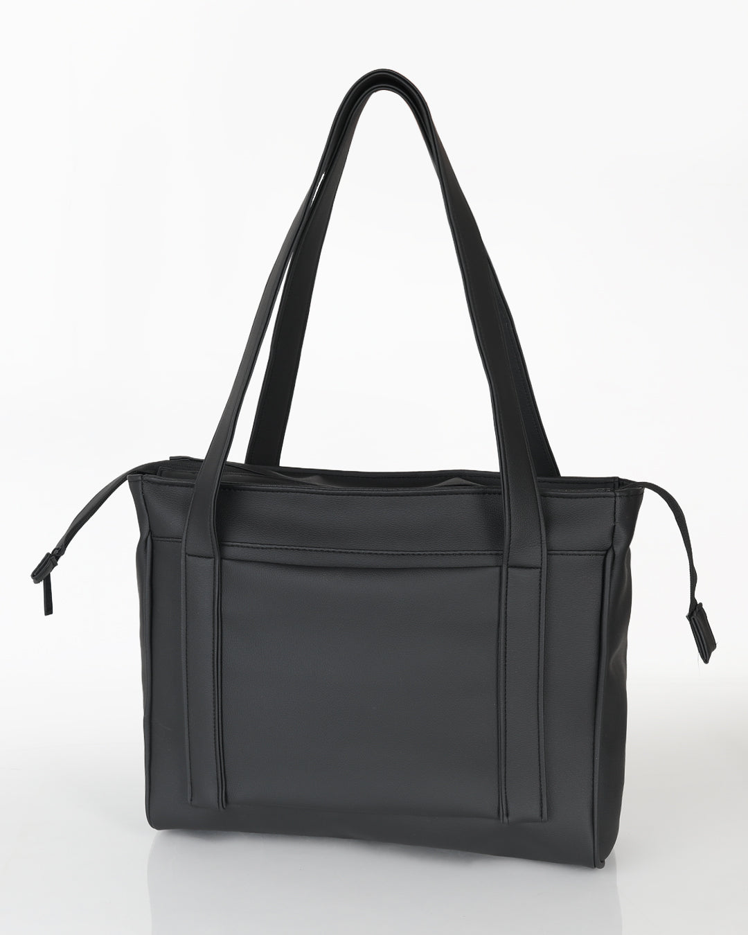 תיק מיני פלא שחור קלאסי - גב התיק עם כיס חיצוני נוח לשליפה מהירה. תיק צד מרווח, מתאים לעבודה, לימודים וסטודנטים.