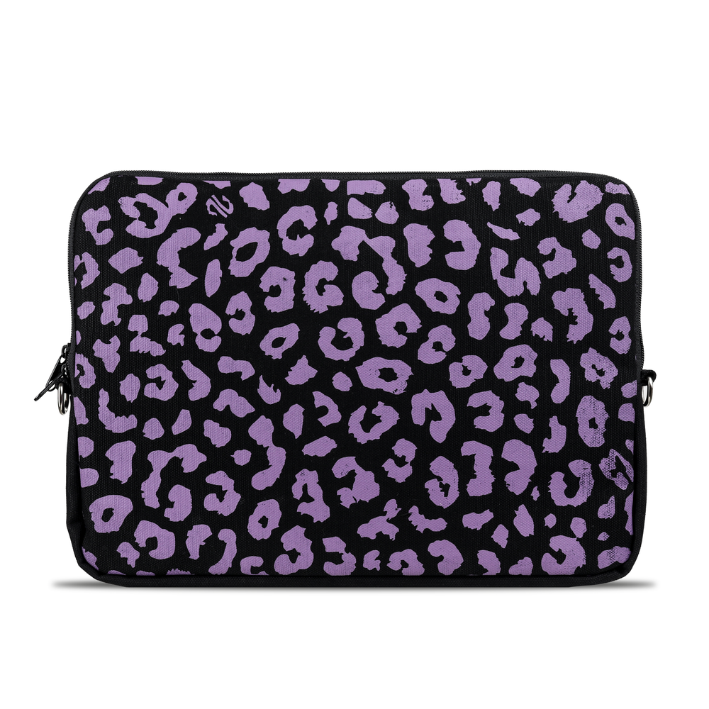 Purple Leopard Laptop Case 15.6