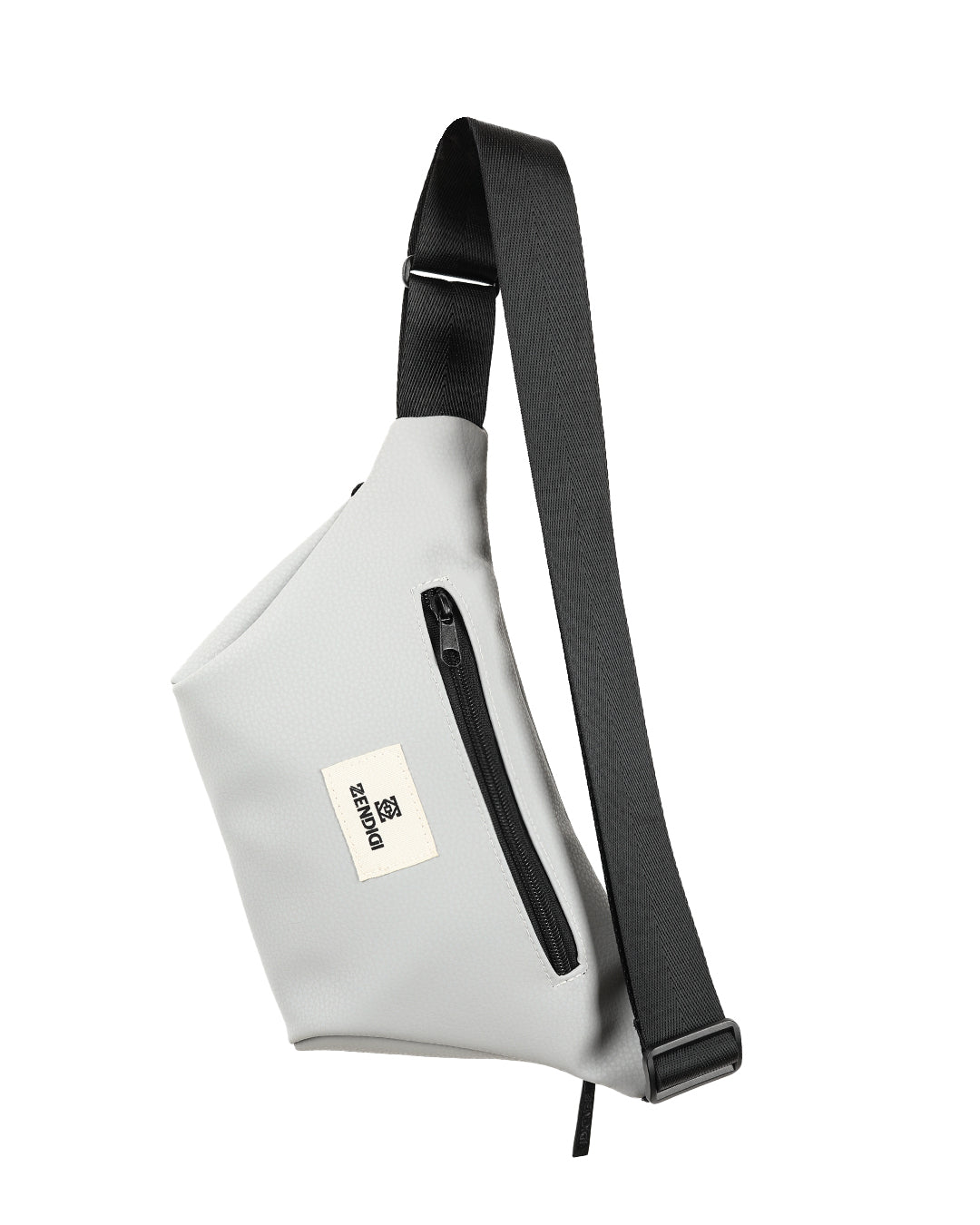 מבט אחורי על פאוץ׳ רובר קול מינט, רוכסן אחורי לשליפה מהירה, רצועה שחורה נעימה ונוחה ולוגו בגב התיק.