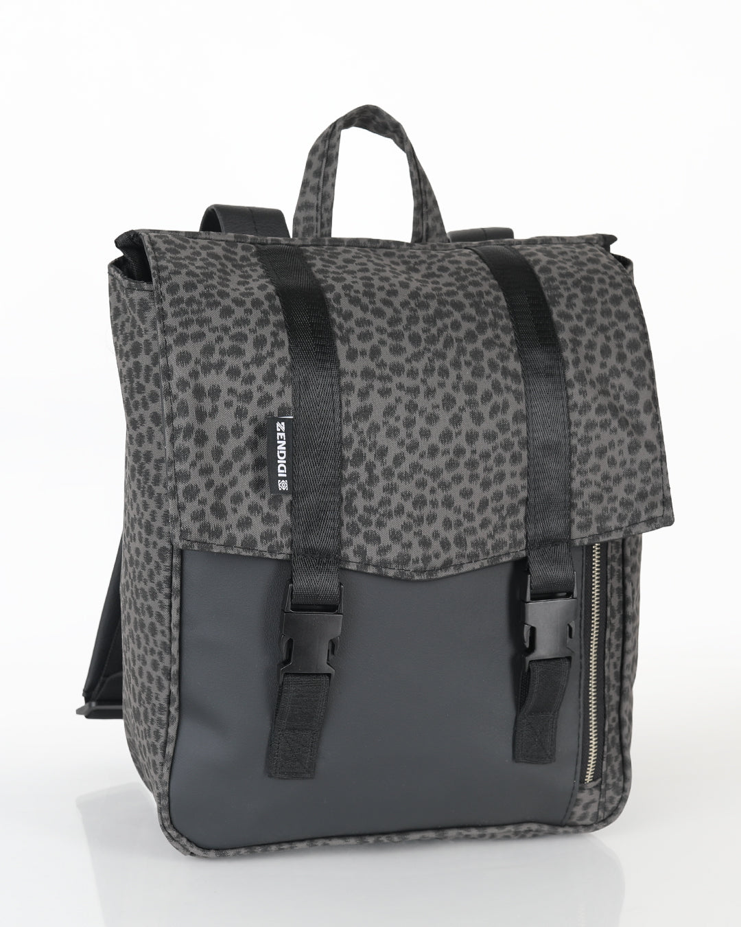 מיני טוקיו אפור מנומר - תיק גב למחשב נייד 14״ , מושלם לעבודה ומתאים מאוד לימי לימודים קצרים.