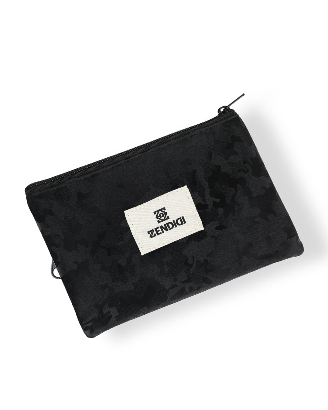 גב ארנק צוקו שחור צבאי, עיצוב נקי ומינימליסטי, בעבודת יד בייצור ישראלי.