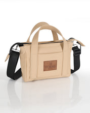 מיקרו פלא חמאה, מוצג מהצד, תיק קרוס בודי, צד ויד, תיק קלאסי, אלגנטי שמתאים ליומיום וגם ליציאות.