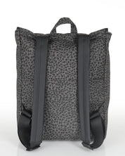 תיק גב טוקיו אפור מנומר - רצועות גב מרופדות, נוחות לנשיאה יומיומית, תא אחורי לשליפה, תיק עבודה ולימודים טבעוני של זנדיגי