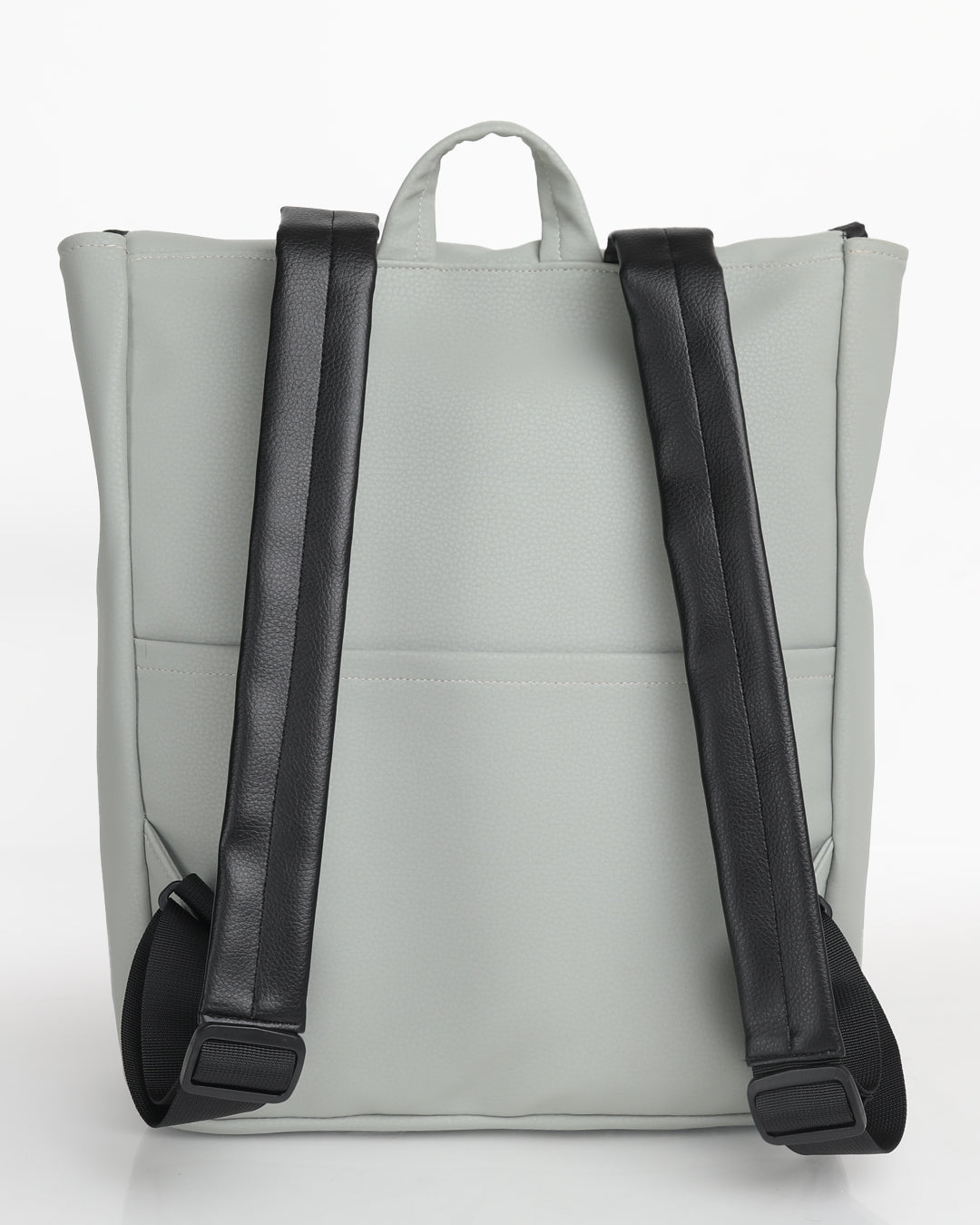 טוקיו מנטה, גב התיק, תיק גב למחשב נייד עם רצועות מרופדות ותא אחורי על רקע לבן.