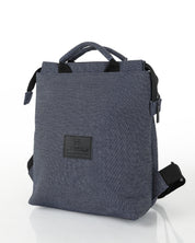 תיק גב ברלין ג'ינס של זנדיגי - עיצוב יוניסקס אורבני בצבע אפור ג'ינס, מבט מהצד