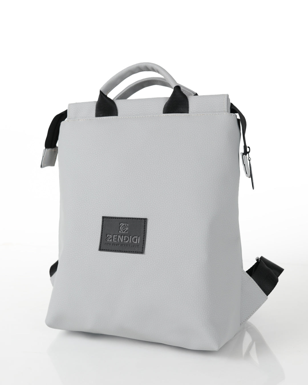 תיק גב ברלין קול מינט של זנדיגי - עיצוב יוניסקס אורבני בצבע אפור ג'ינס, מבט מהצד