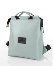 תיק גב ברלין מנטה של זנדיגי - עיצוב יוניסקס אורבני בצבע אפור ג'ינס, מבט מהצד