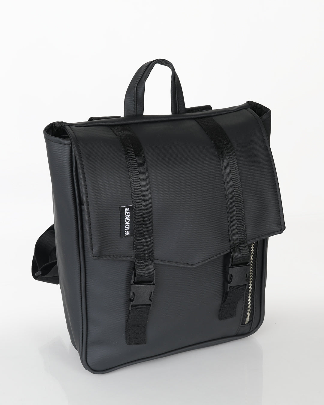 מיני טוקיו שחור נוקס מבט מלמעלה, תיק גב למחשב נייד 14״ לעבודה ולימי לימוד קצרים.