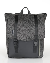 תיק גב טוקיו אפור מנומר של זנדיגי - תיק גב למחשב נייד עד 16 אינץ׳ בעיצוב אורבני קלאסי, תא רוכסן קדמי ובד טבעוני עמיד