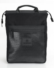 מילאנו תיק גב למחשב נייד, תיק לסטודנטים, תיק ללפטופ, תיק למשרד, תיק להייטק, תיק גב טבעוני שחור טוטם מוצג מהפרונט