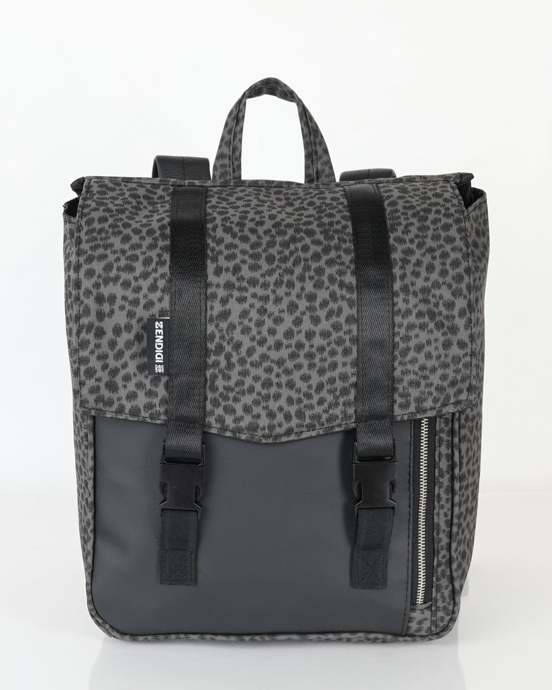 תיק גב למחשב נייד של זנדיגי - מיני טוקיו אפור מנומר, תיק לפטופ לסטודנטים והייטקיסטים, מעולה לטיולים ונסיעות.