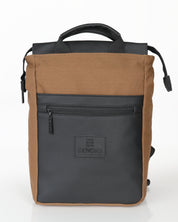 תיק גב למחשב דגם מיני מילאנו אוקספורד, תיק גב טבעוני עם תא מרופד ללפטופ, תא קדמי ורצועות גב מרופדות