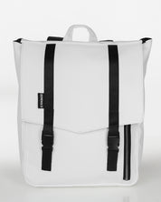 תיק גב טוקיו לבן קלאסי של זנדיגי - תיק גב למחשב נייד עד 16 אינץ׳ בעיצוב אורבני קלאסי, תא רוכסן קדמי ובד טבעוני עמיד