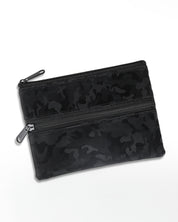 ארנק שני תאים צוקו שחור צבאי, קייס טבק מעוצב בעבודת יד.