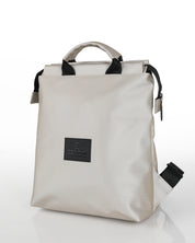 תיק גב ברלין כסף שיבולים של זנדיגי - עיצוב יוניסקס אורבני בצבע אפור ג'ינס, מבט מהצד