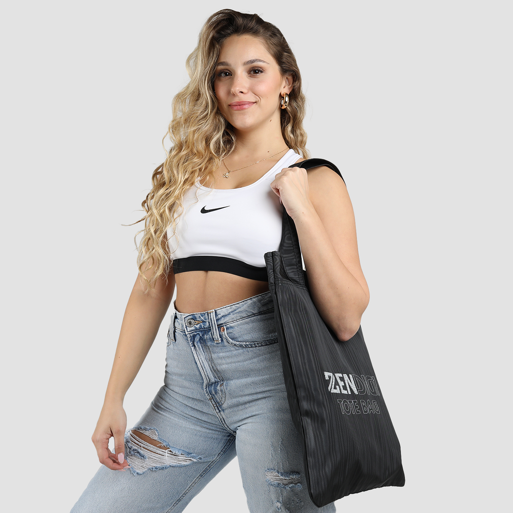 Black illusion Shopper Bag