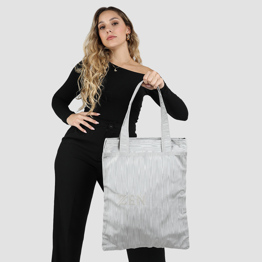 White illusion Shopper Bag - Outlet