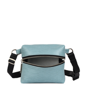 תיק פאוץ׳ זיפק תכלת קרוק - אאוטלט